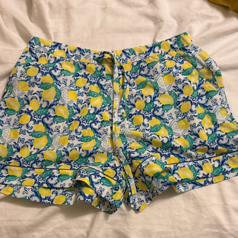 Isaac Mizrahi Lemon Print Women's Pajama Set - Picture 2 of 8